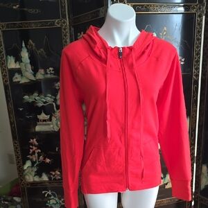 Gloria Vanderbilt Red Hooded Jacket with Relaxed Fit